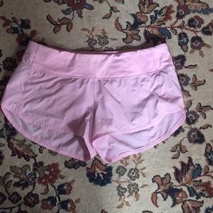 Pink lulu lemon shorts